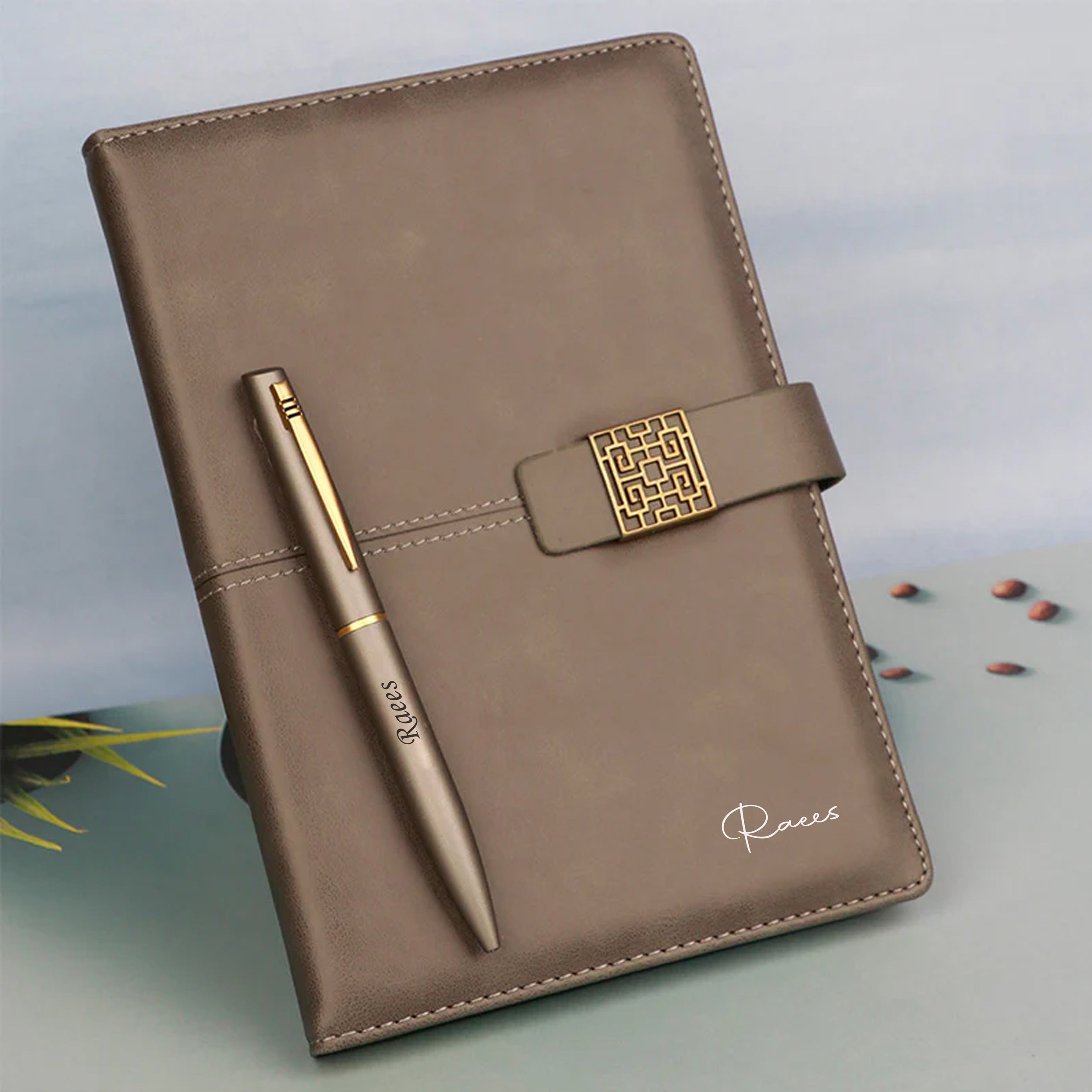 Personalized Flip Lock Diary & Pen Gift Set