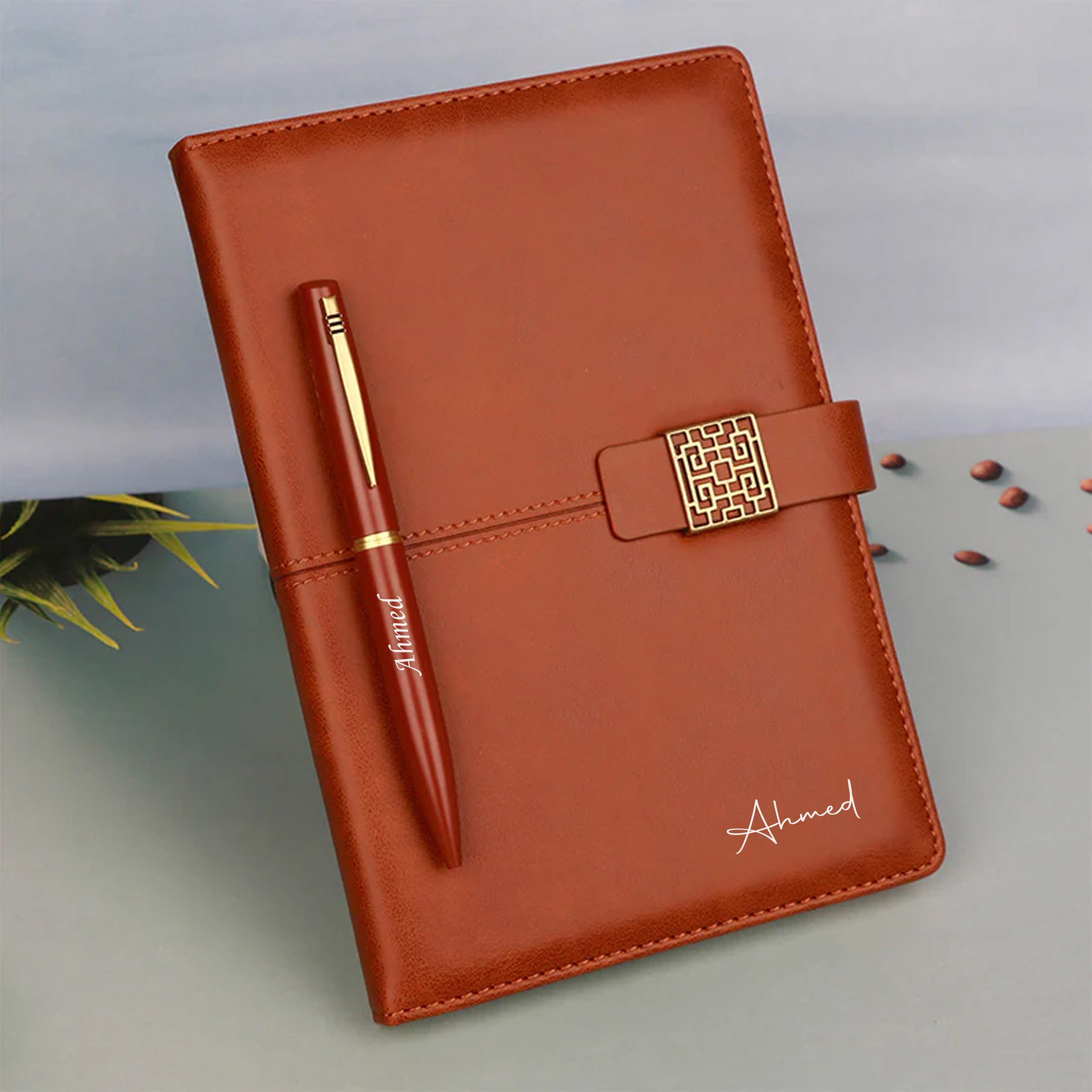 Personalized Flip Lock Diary & Pen Gift Set