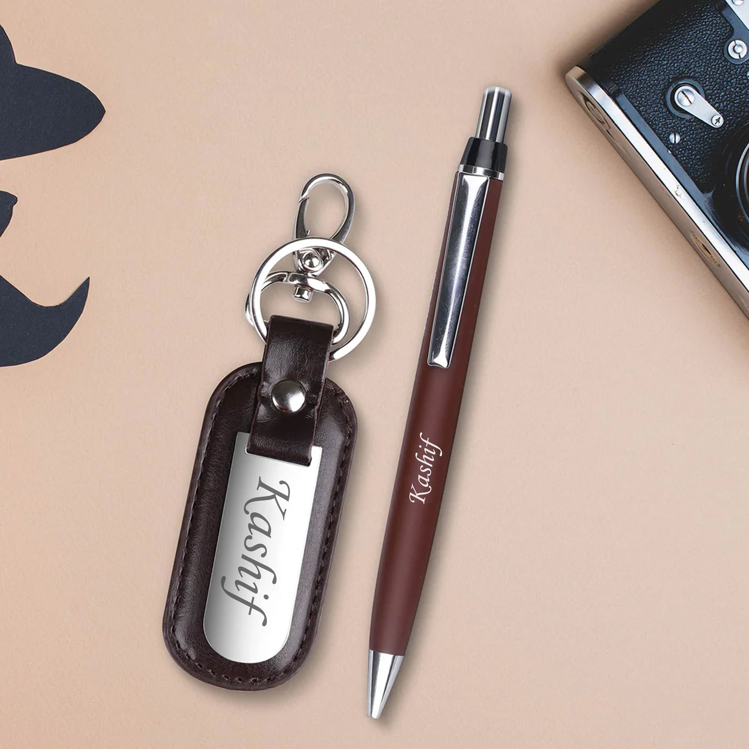 Personalized Pen & Keychain Gift Set