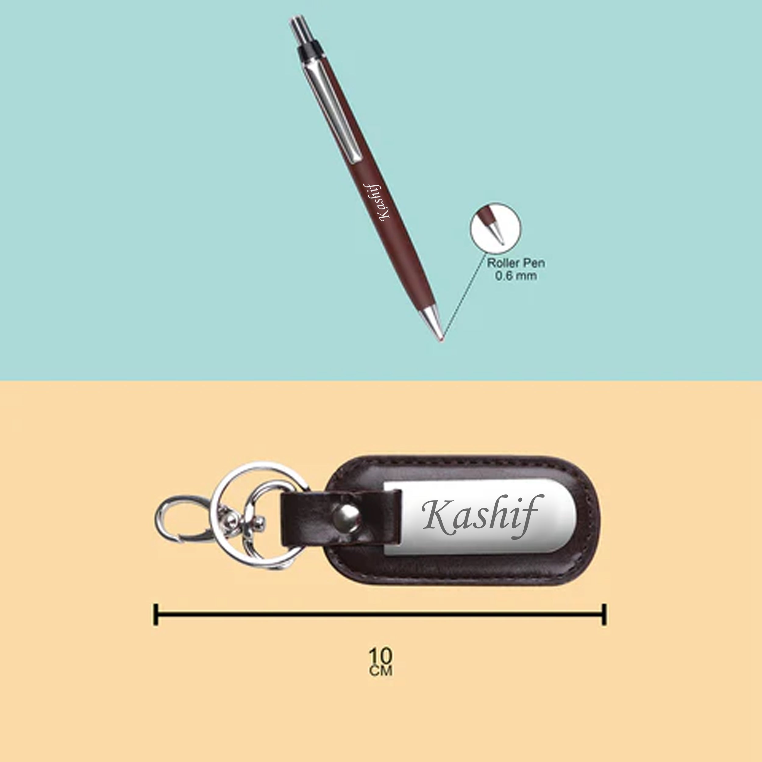 Personalized Pen & Keychain Gift Set