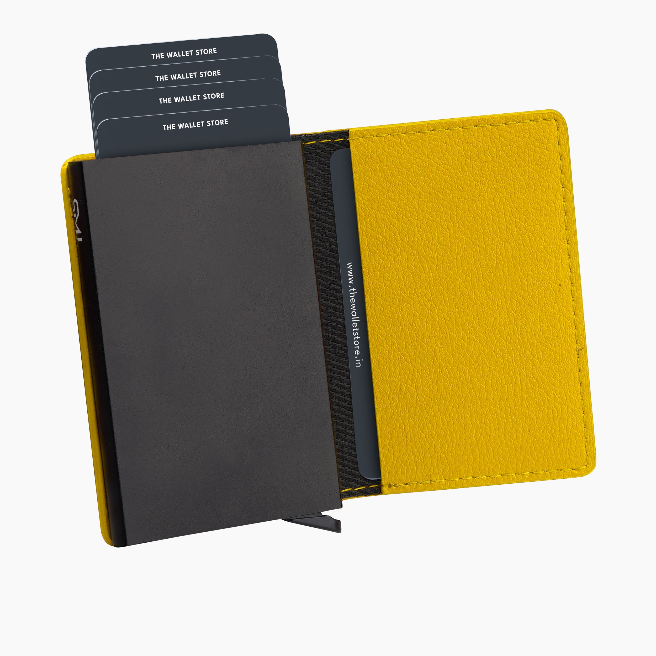 Vivid Vault RFID Protected Metal Cardholder - Yellow