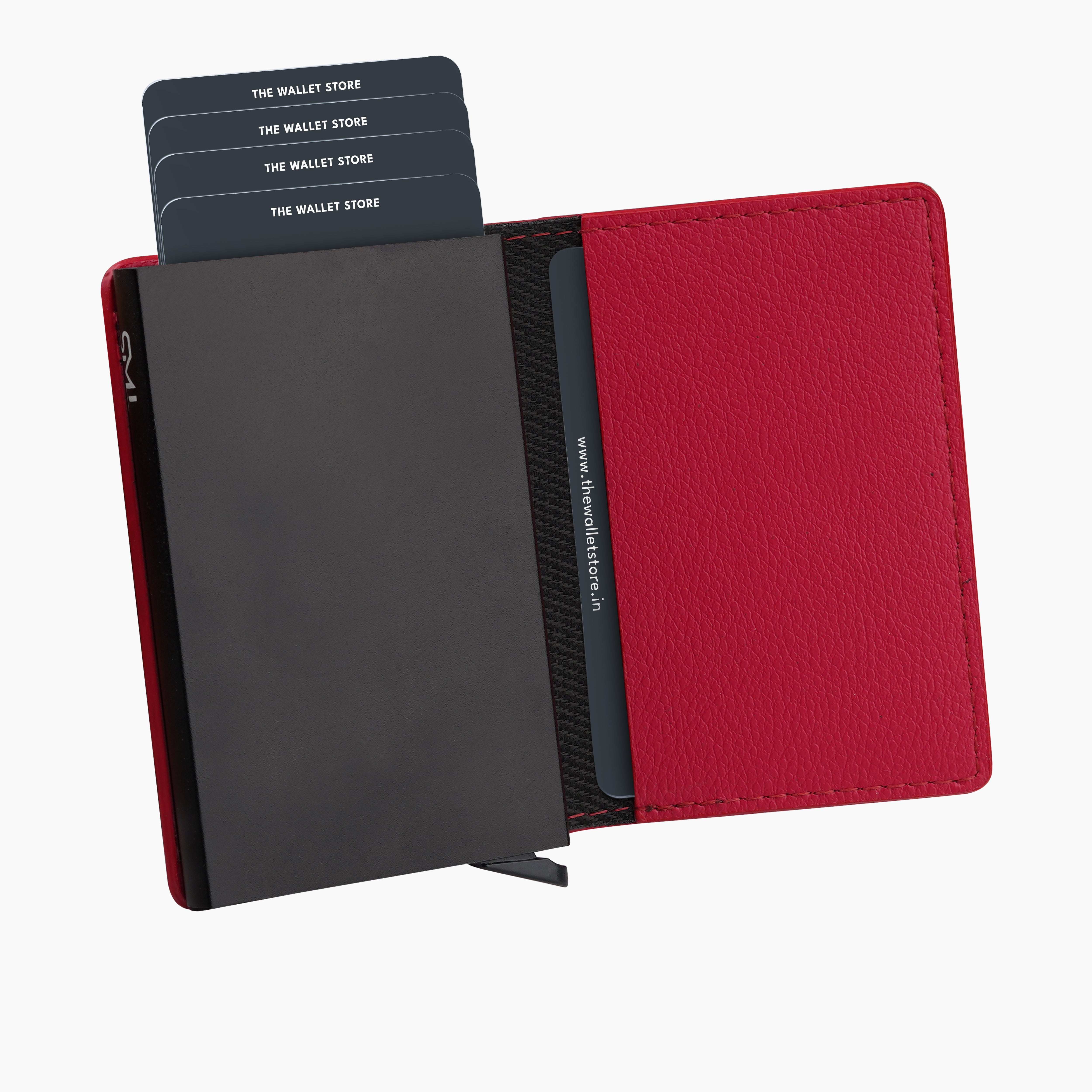 Vivid Vault RFID Protected Metal Cardholder - Red