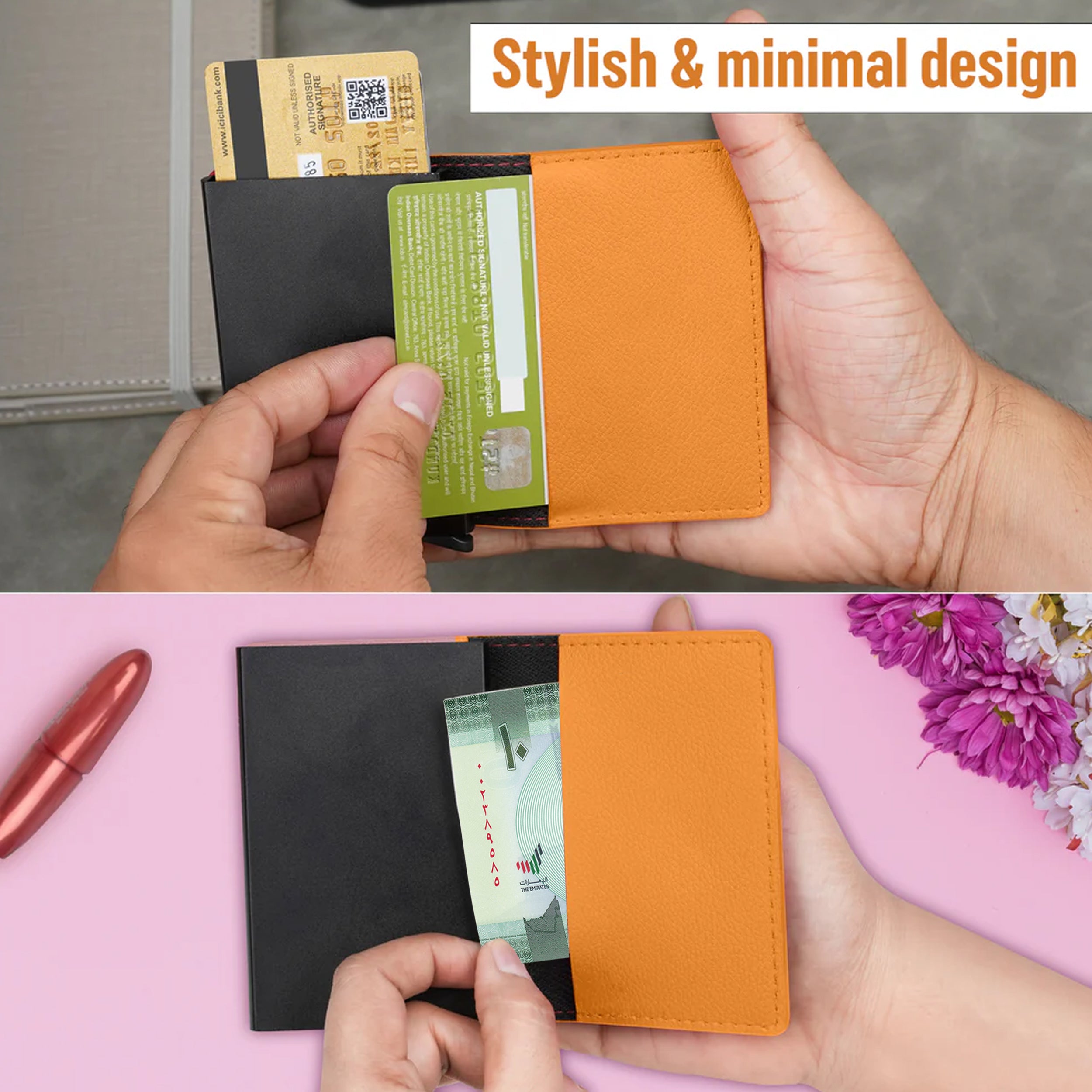 Vivid Vault RFID Protected Metal Cardholder - Mustard