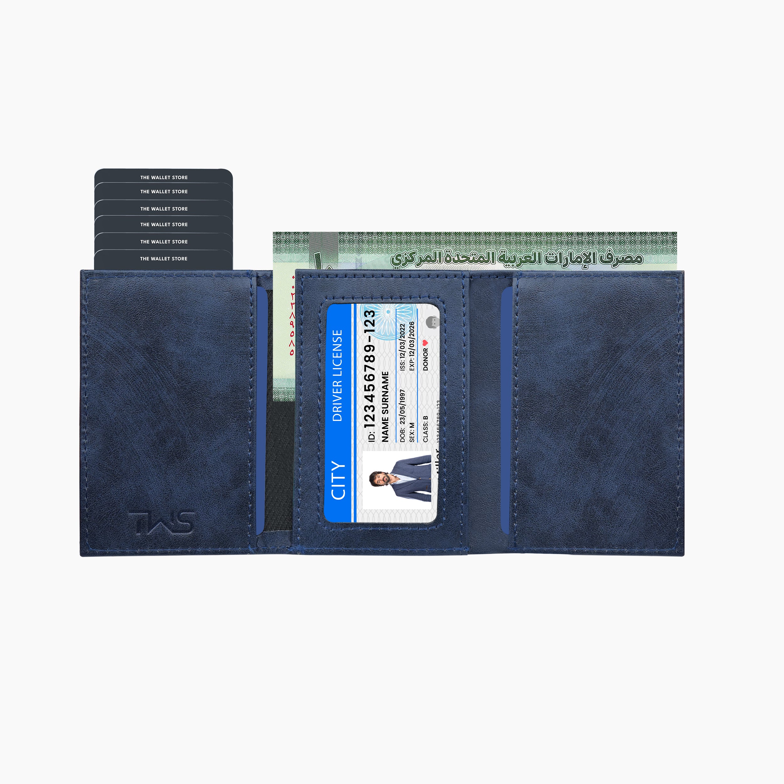 Defender RFID Protected Wallet Cardholder - Blue