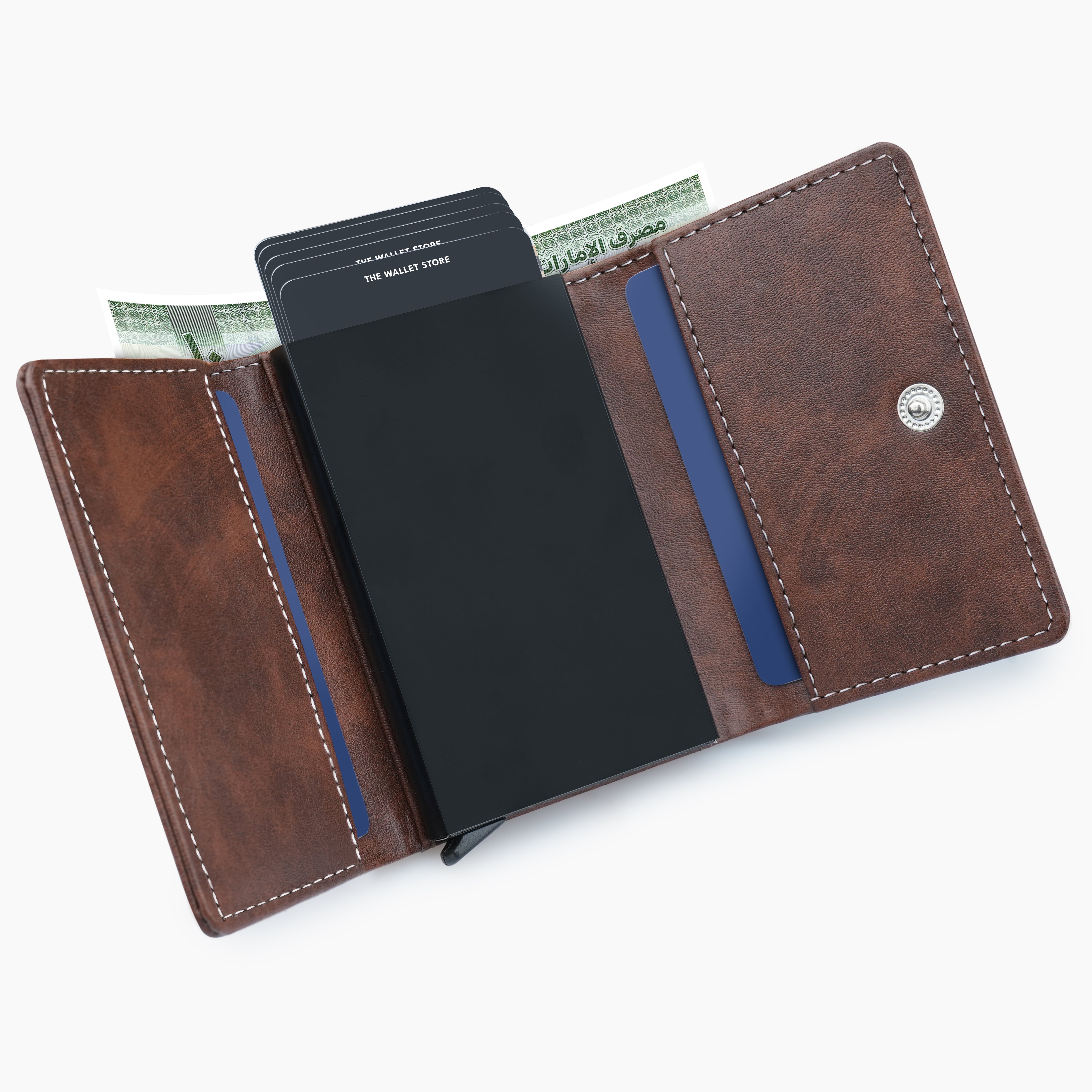 Maverick RFID Protected Wallet Cardholder - Brown